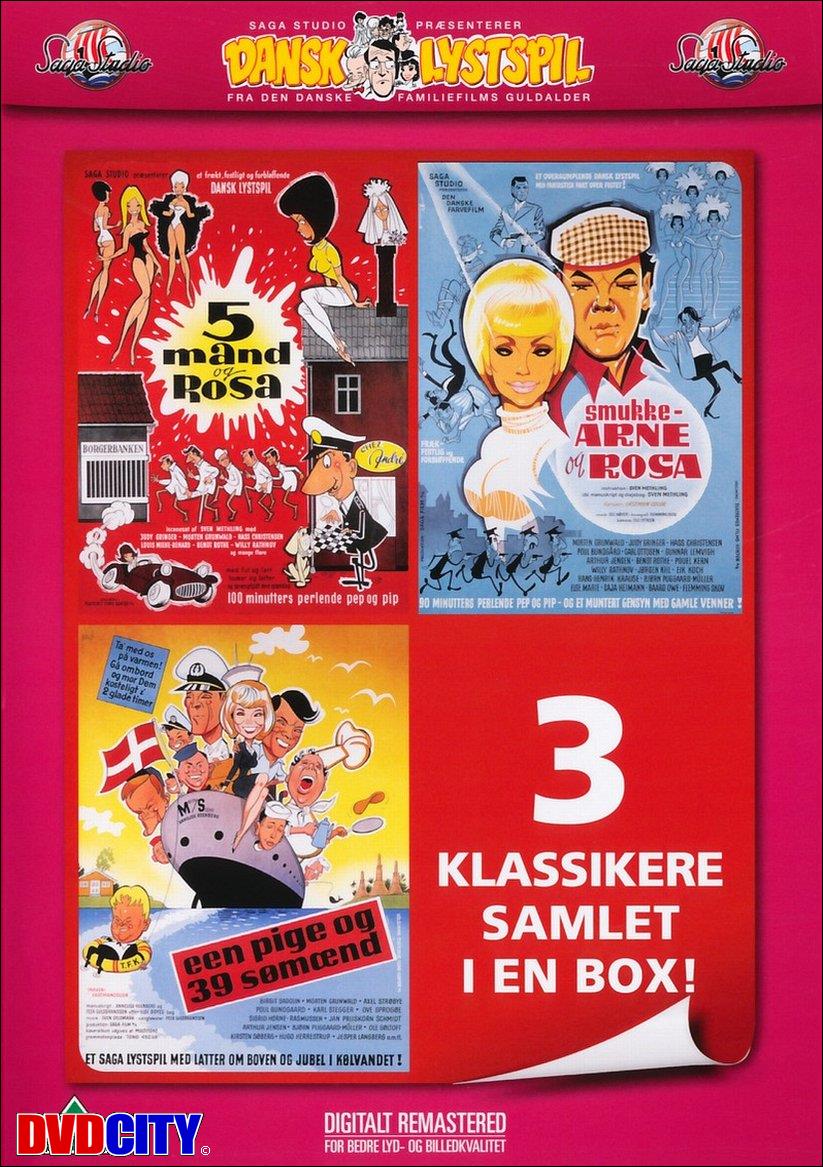 scrapbog smuk Shipley 3 Klassikere - 5 Mand Og Rosa / Smukke Arne Og Rosa / Een Pige Og 39 Sømænd  - dvdcity.dk
