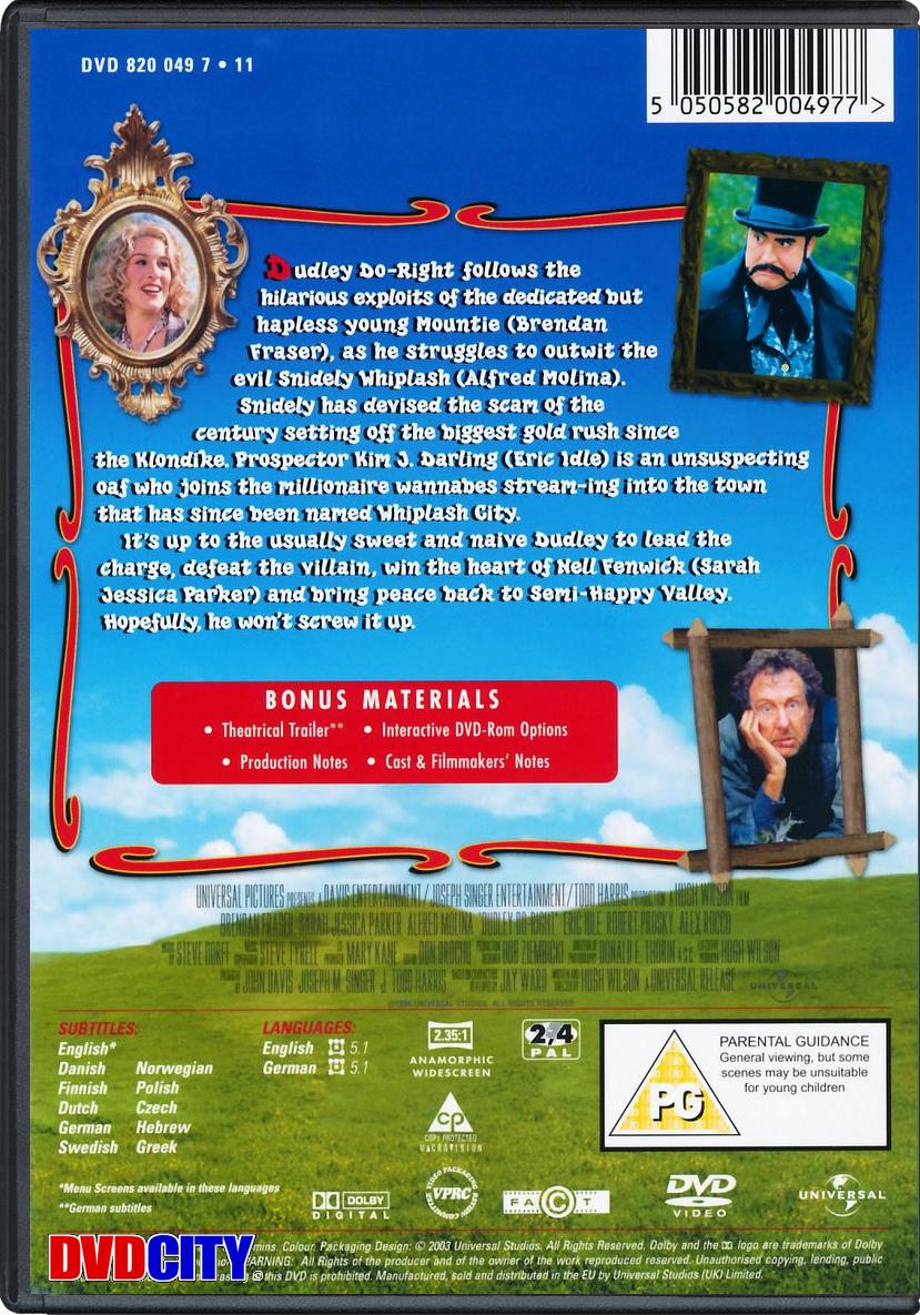 Dudley Do Right (1999) dvdcity.dk