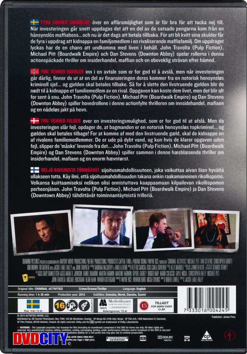 2015 Criminal Activities 2015 Criminal Activities